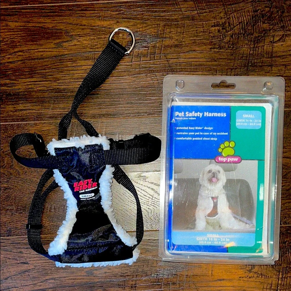 NWT Top Paw Black Pet/Dog Safety Car Harness Small